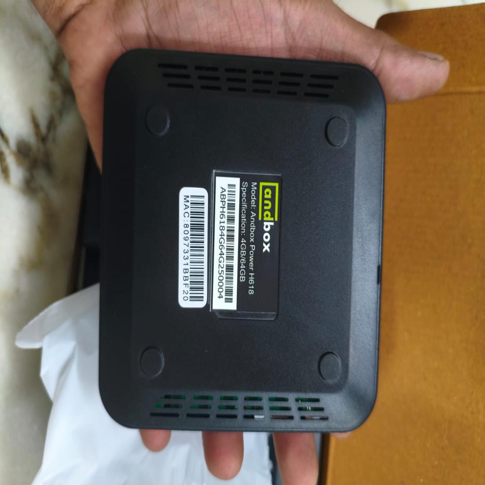 Andbox H618 Wifi6 4K 5G 4gb 64gb Android 12 TV Box with 1 yr warranty