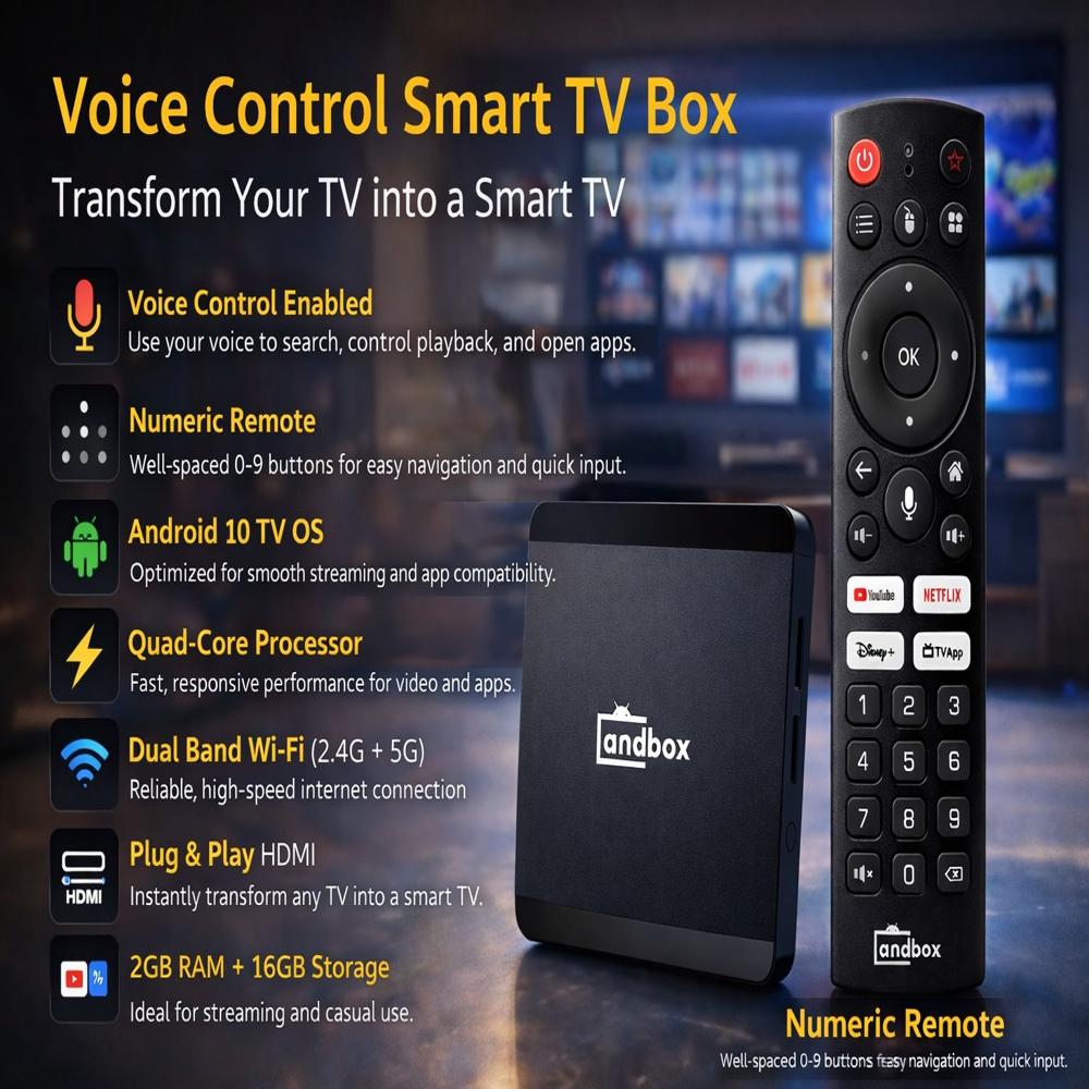 Andbox Ultra 2gb 16gb Android 10 TV Box