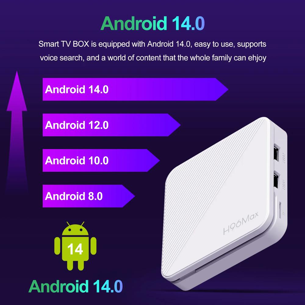 Andbox H96 4K 5G 2GB 16GB Android 14 TV Box (1yr box Warranty )