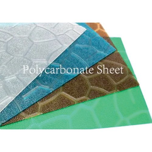 Mosaic Polycarbonate Sheets - Polycarbonate, 2440x1200 Mm, Blue, Heat Insulated, Uv Coated