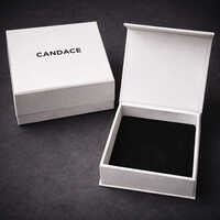 White Magnetic Jewelry Box