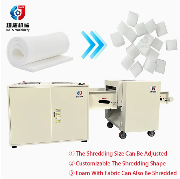 Latex Sponge Shredder Crusher Machine PU Polyurethane Memory Foam Crushing Shredding Machine for Sofa Cushion Pillow