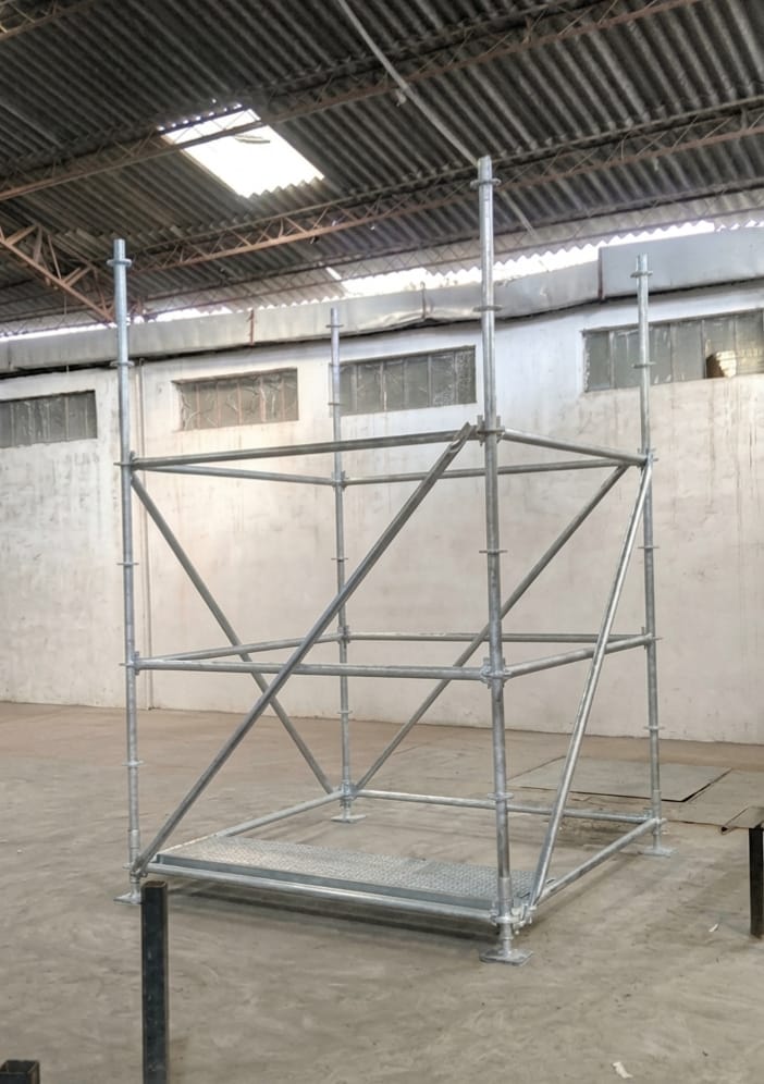 Ringlock System - Steel Construction Components, Tubes With Electric And Hot Dip Galvanized Surface Treatment, Welded Layher Technique, Ledger End, Brace End, Rosette