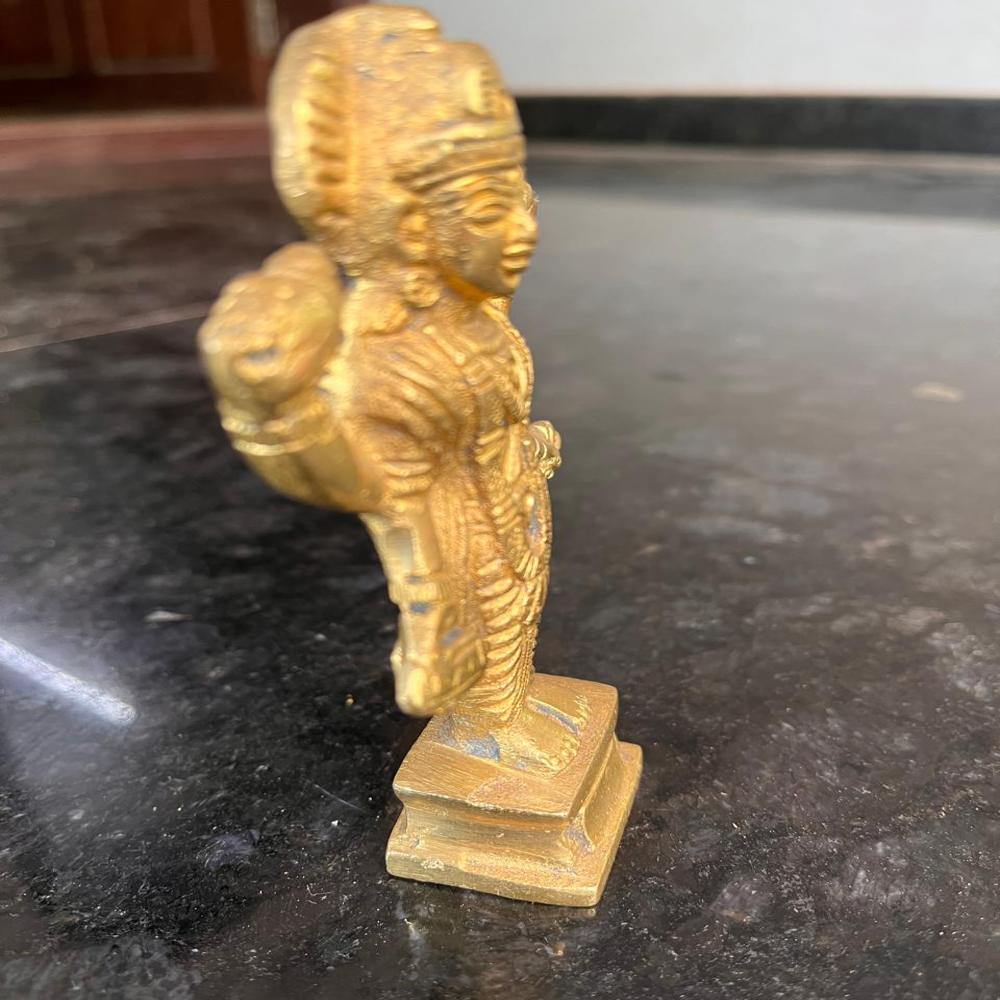 Aj99c-brass Dhanvantari Idol - Color: Gold