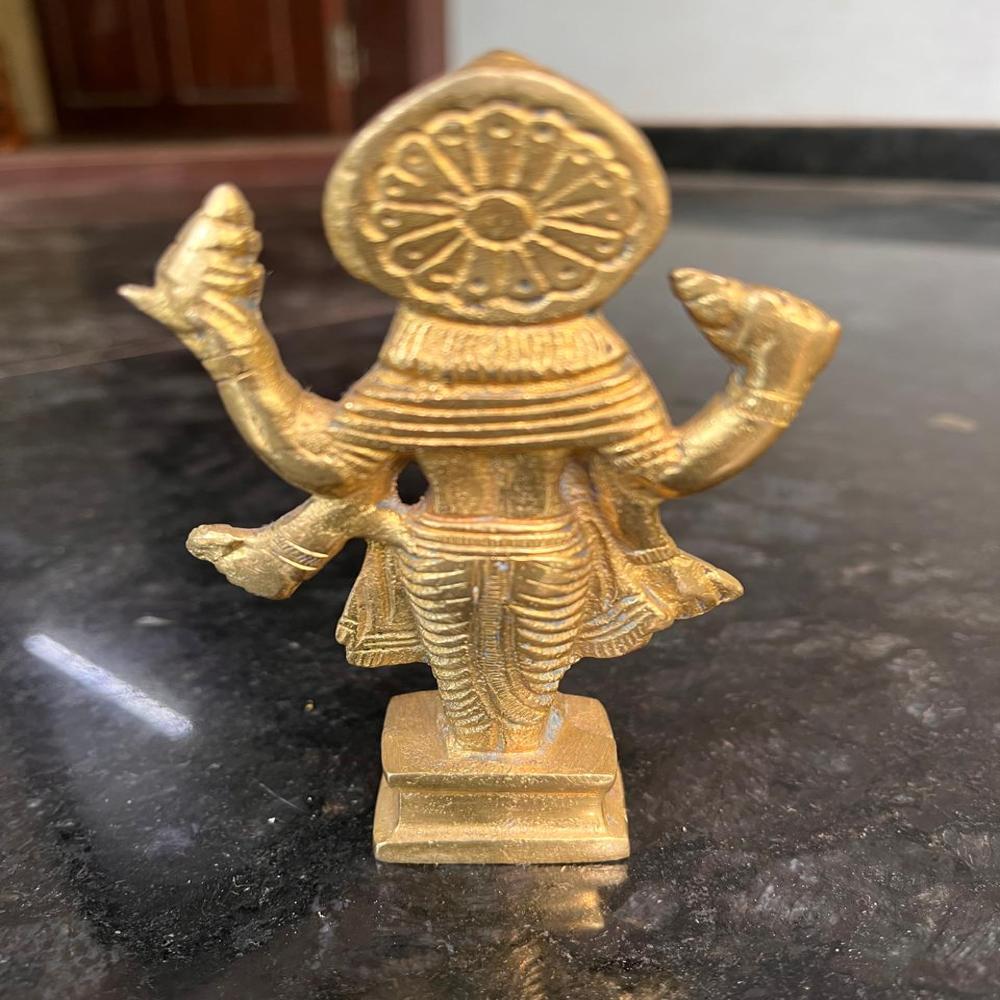 Aj99c-brass Dhanvantari Idol - Color: Gold