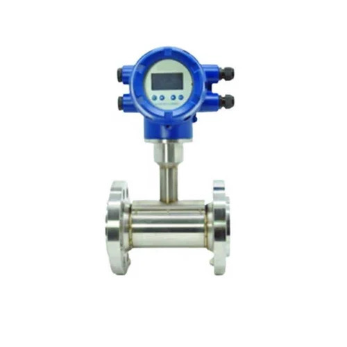 Turbine Type Flow Meter - Color: Blue