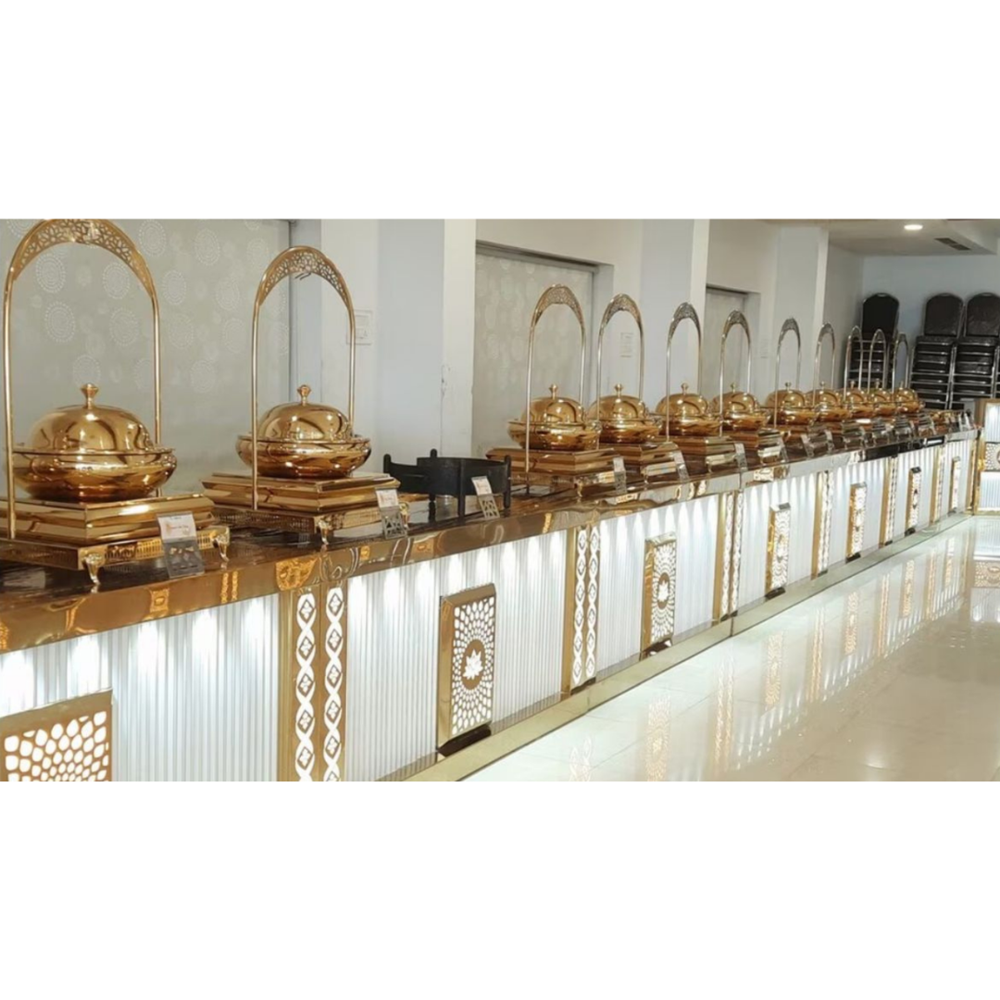 Commercial wedding buffet catering counter