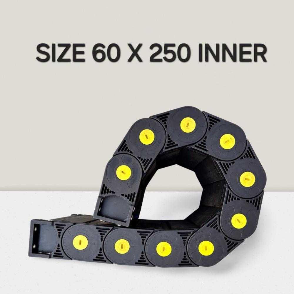 Cable Carrier - Plastic, 10x20x25 Cm | Grey & Black, Industrial & Commercial Use, 1 To 5 Mm Length, 1 Year Warranty