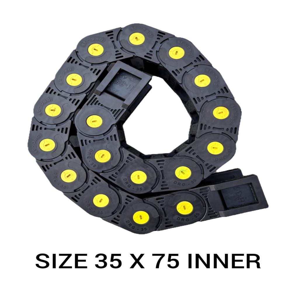 Cable Carrier - Plastic, 10x20x25 Cm | Grey & Black, Industrial & Commercial Use, 1 To 5 Mm Length, 1 Year Warranty