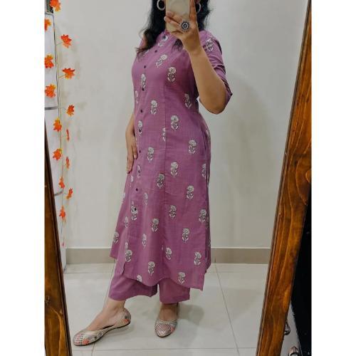 Floral cotton kurti pant