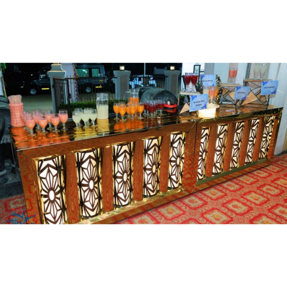 Decorative buffet or catering display counter