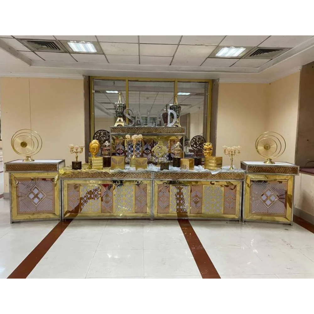 Decorative catering or buffet display counter