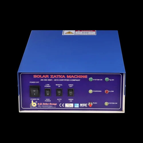 Automatic Solar Zatka Machine - Color: Blue