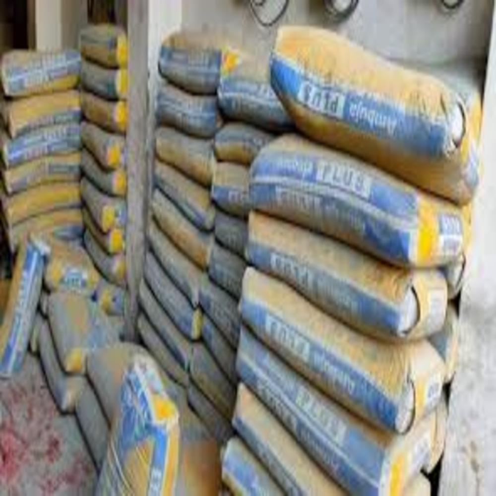 Ambuja Cement - Fine Powder, 50 Kilograms | Ordinary Portland Cement (Opc), Grey Color, Compressive Strength 33-35 Mpa, Iso 9002 Certified
