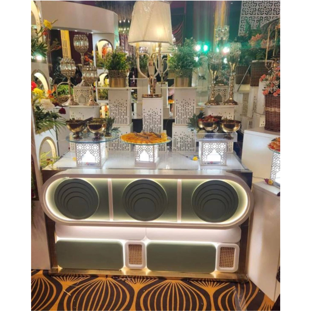 Stainless steel catering buffet counter