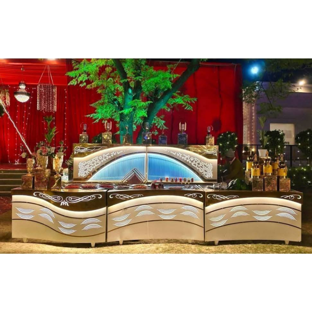 Catering buffet food counter