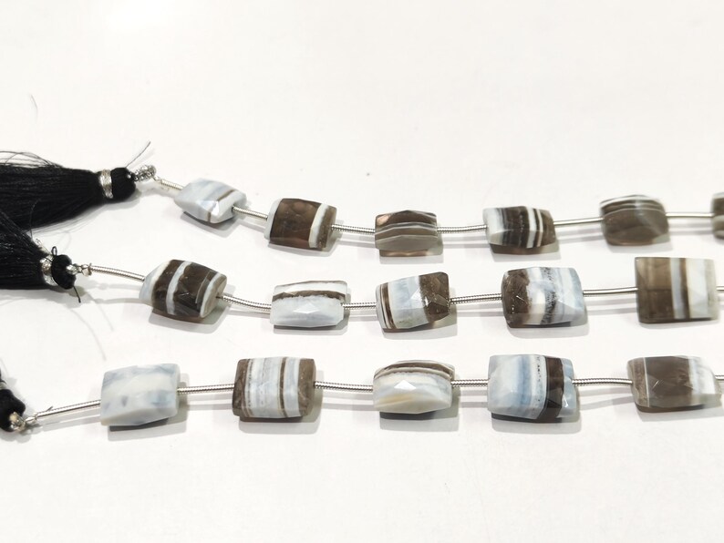 Natural Boulder Opal Rectangle Cushion Shape 12 to 18mm Beads Sold per strand 8 Inches long