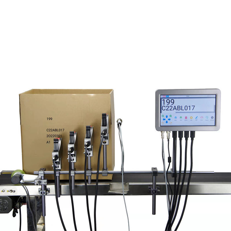 4 head batch coding printer