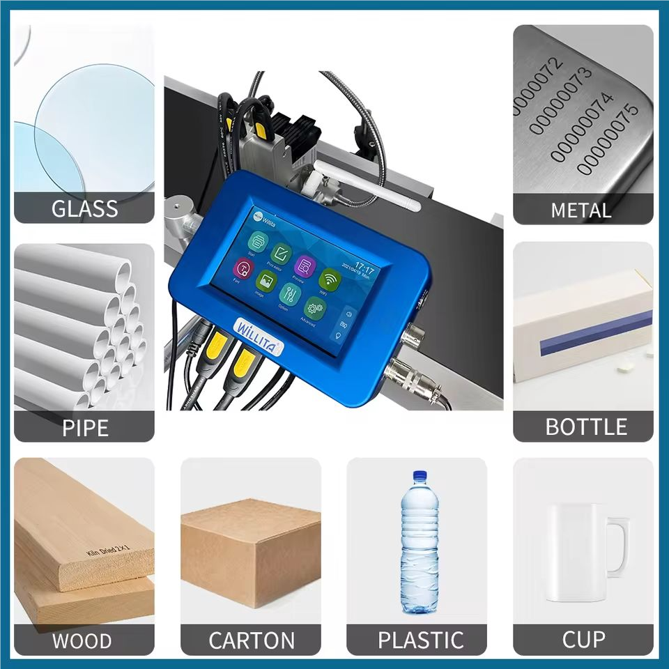 4 head batch coding printer