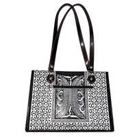 Style No-1008 Bautique Tote Leather Handbag - Color: Tan