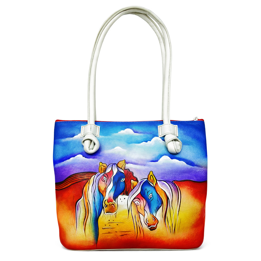 Style No-2010 Hand Painted Ladies Leather Bag