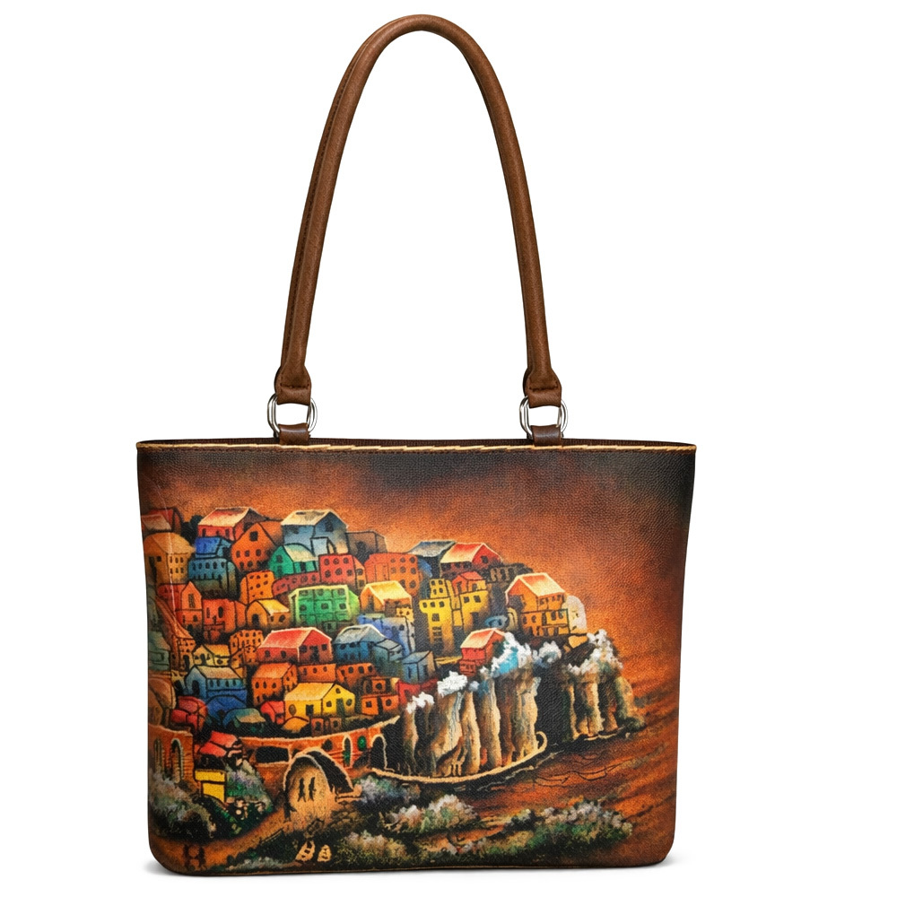 Style No-2012 Hand Painted Ladies Leather Bag