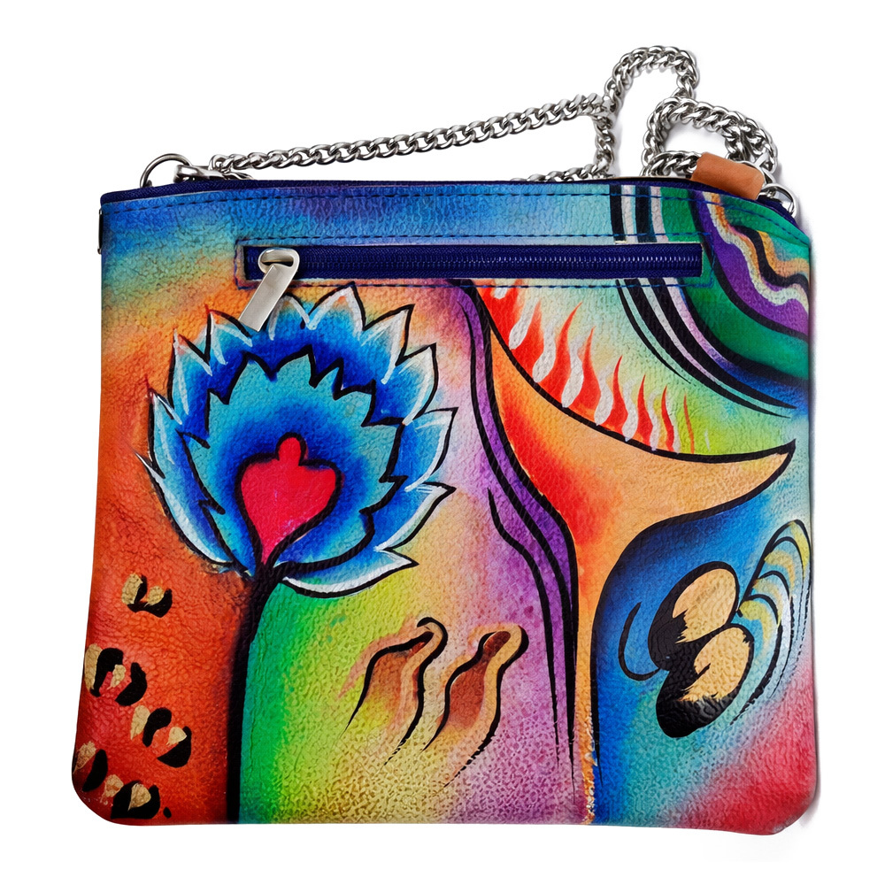 Style No-2019 Hand Painted Ladies Leather Purse