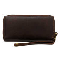 Ladies Leather Hand Pouch - Color: Tan Brown