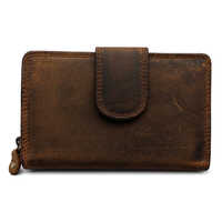 Style No-1456 Ladies Leather Purse With Loop Button