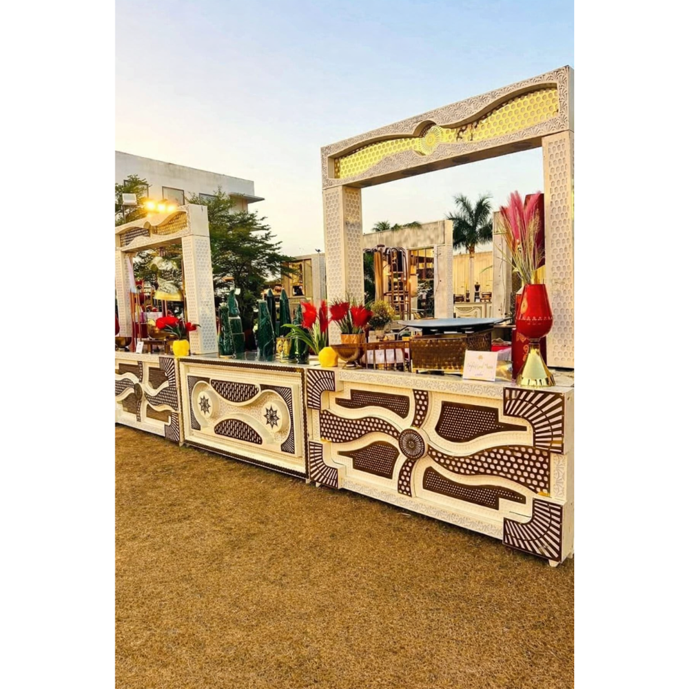 Catering buffet food counter