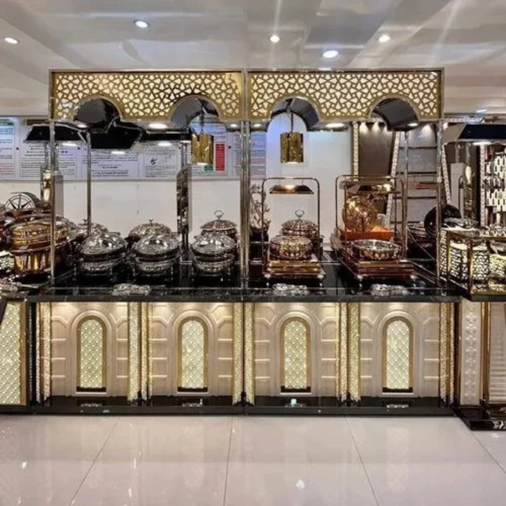 Wedding catering display counter