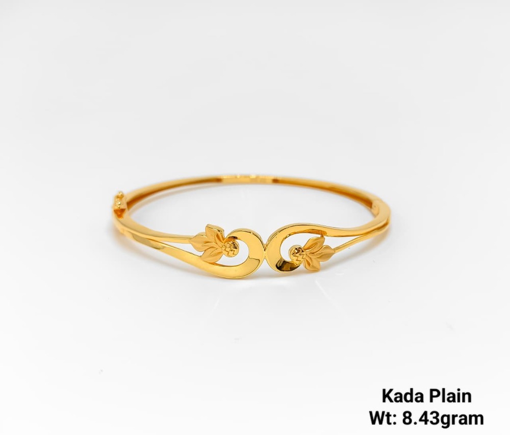 22KT Gold Kada Plain