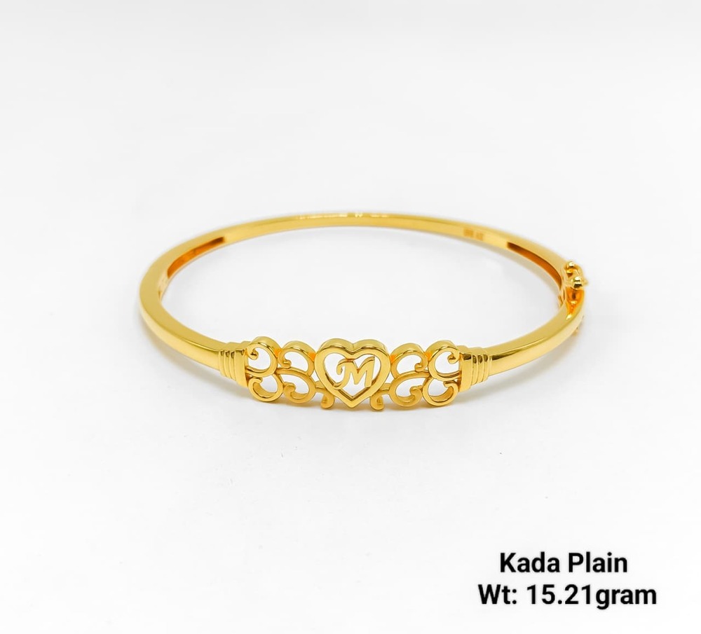 22KT Gold Kada Plain