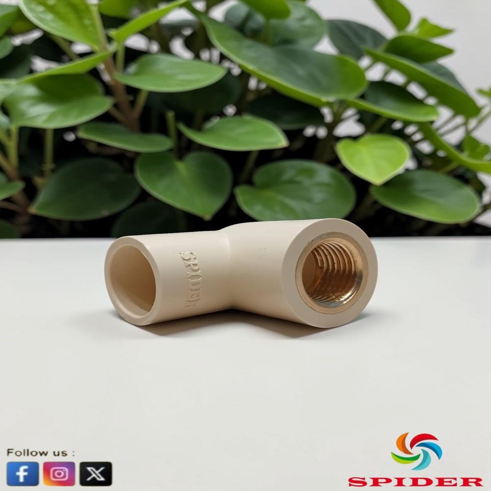 Cpvc Brass Elbow - Color: Ivory
