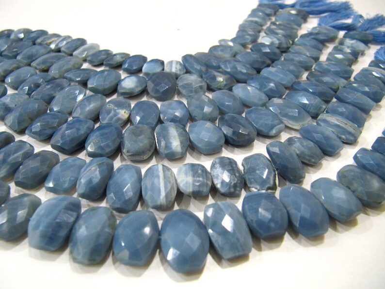 Natural Blue Opal Oval Shape 10x14mm Beads Sold Per Strand 10 Inches Long