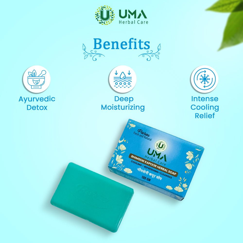 BHIMSENI KAPOOR VETIVER MANJISTHA HANDMADE HERBAL SOAP