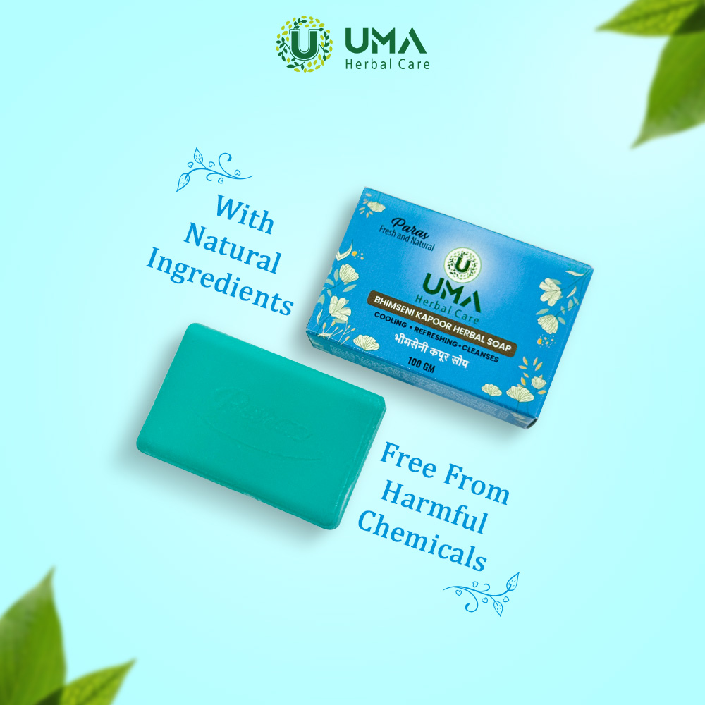 BHIMSENI KAPOOR VETIVER MANJISTHA HANDMADE HERBAL SOAP