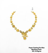 22KT Gold Necklace Plain