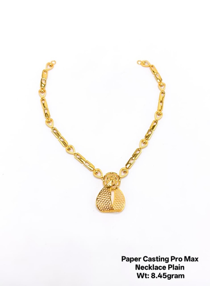 22KT Gold Necklace Plain