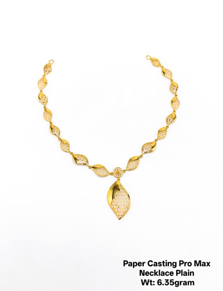22KT Gold Necklace Plain