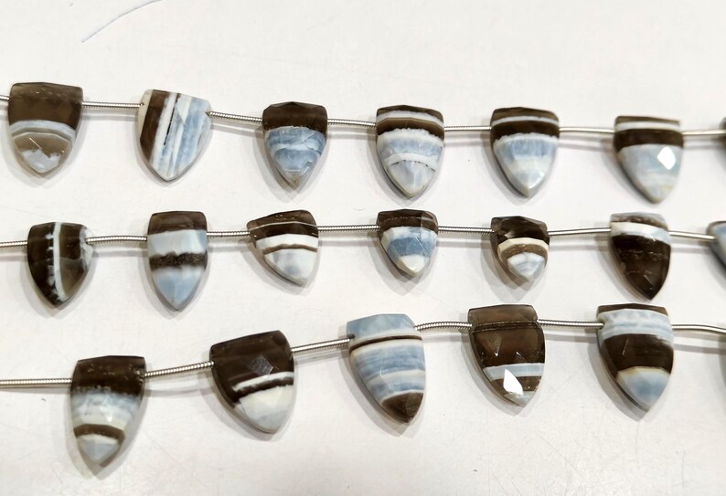 Natural Boulder Opal Arrowhead Trillian Shape 10x19mm beads Sold Per Strand 8 Inches Long