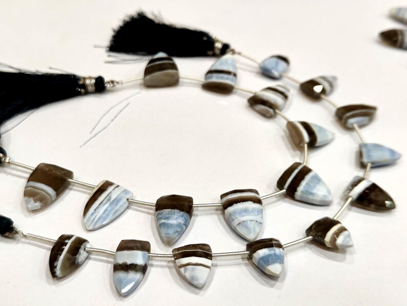 Natural Boulder Opal Arrowhead Trillian Shape 10x19mm beads Sold Per Strand 8 Inches Long