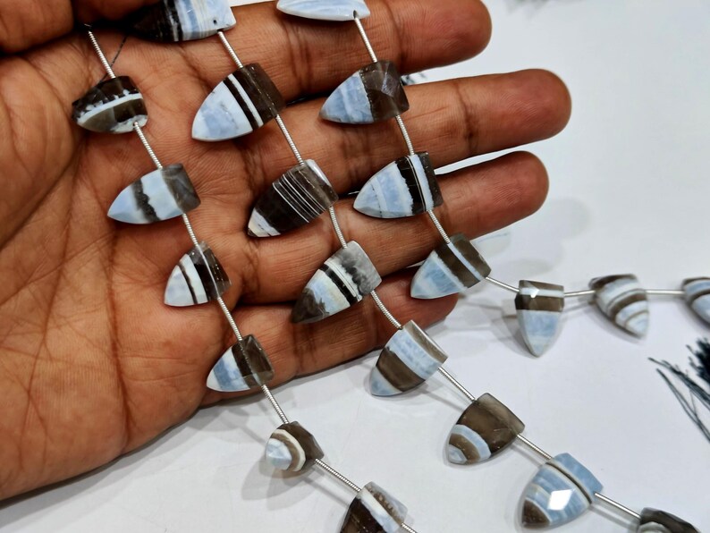 Natural Boulder Opal Arrowhead Trillian Shape 10x19mm beads Sold Per Strand 8 Inches Long