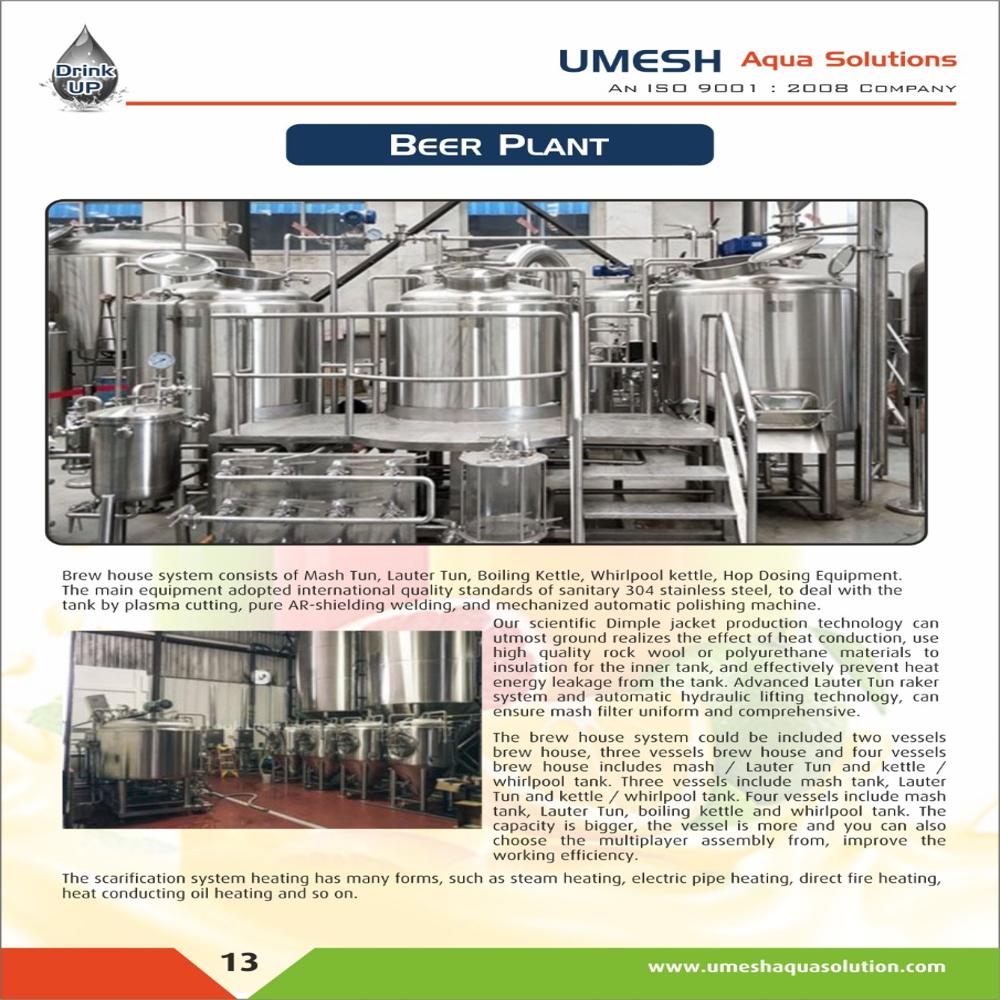 Beer Manufacturing Plant