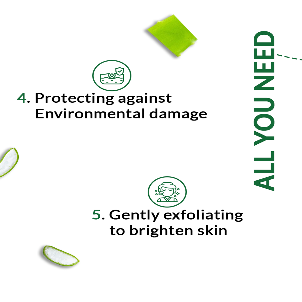 PURE ALOE VERA GEL FOR SKIN HYDRATING MOISTURIZING & GLOWING SKIN & HAIR