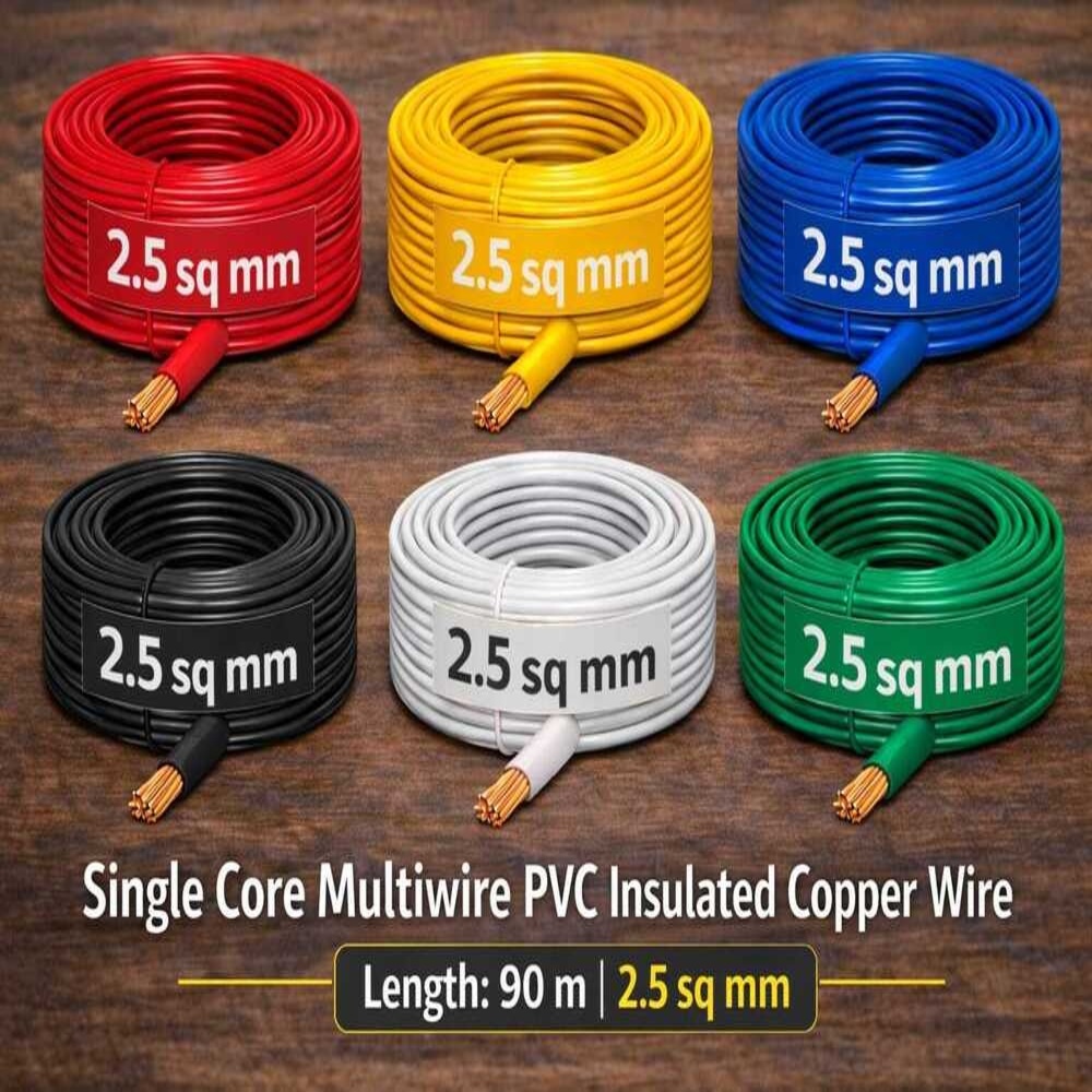 2.5Sqmm Single Core Multiwire Pvc Insulated Copper Wire - Cable Capacity: 2.5 Sqmm