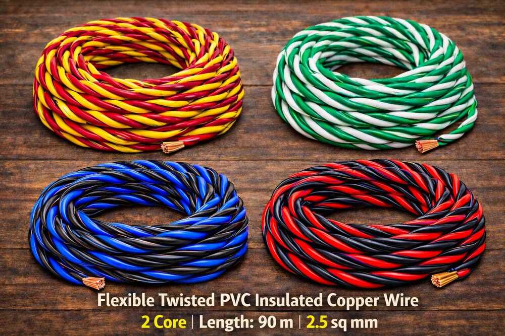 2.5Sqmm Flexible Twisted PVC Insulated Copper Wire