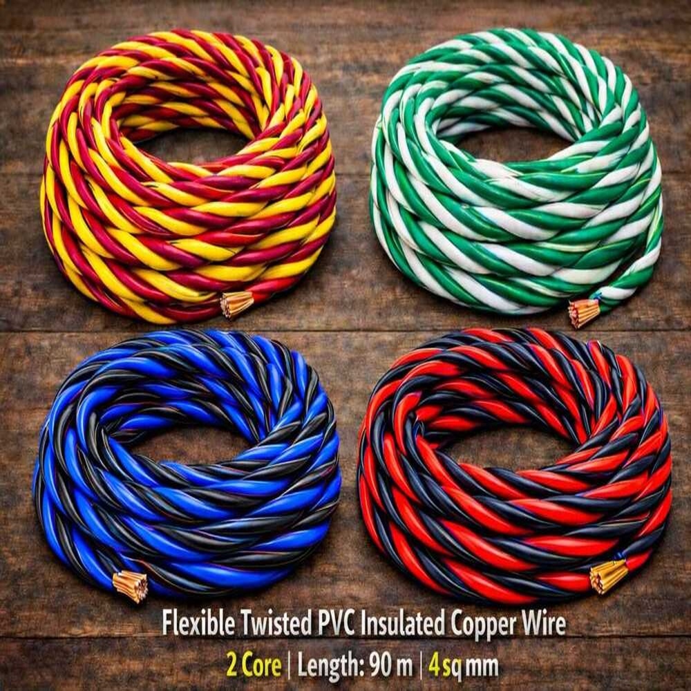 4Sqmm Flexible Twisted Pvc Insulated Copper Wire - Application: Power Supply