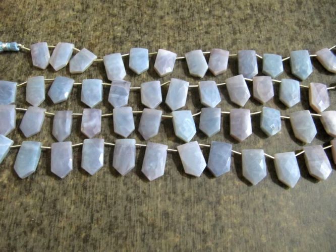 Natural Lavender Opal Pencil Shape briolette Beads 12x20mm Sold Per Strand 9 Inches long