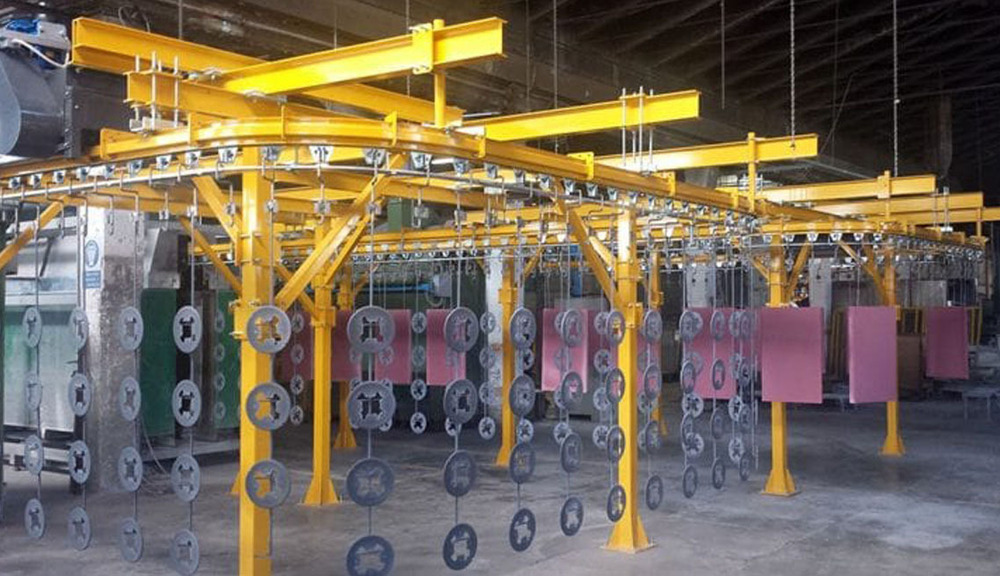 FOUR WHEEL OVERHEAD CONVEYOR